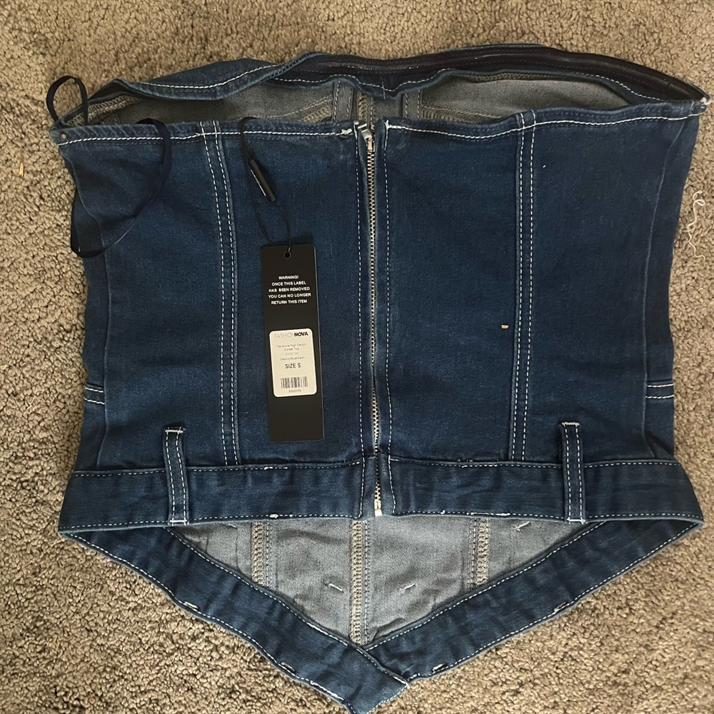 Jean top & jeans from Fashion Nova